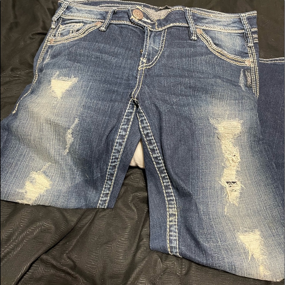 Womens SILVER jeans 31/31 new, no tags, never worn, like NEW!